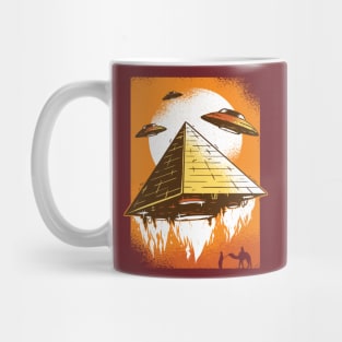 Pyramid Ufo Design Mug